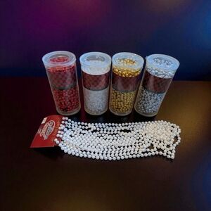 Vintage Christmas Bead Garland Lot- Christmas Decor